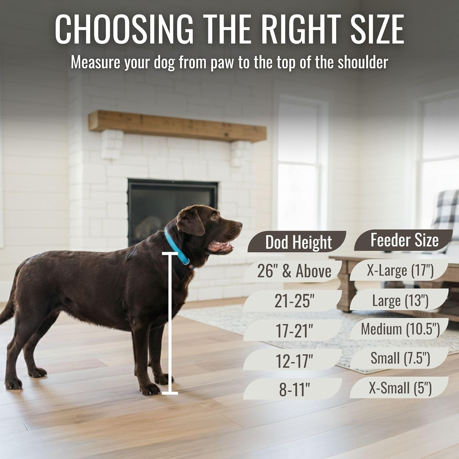 Dark walnut elevated dog bowl stand for large dogs with stainless steel bowls and storage drawer โ view 5