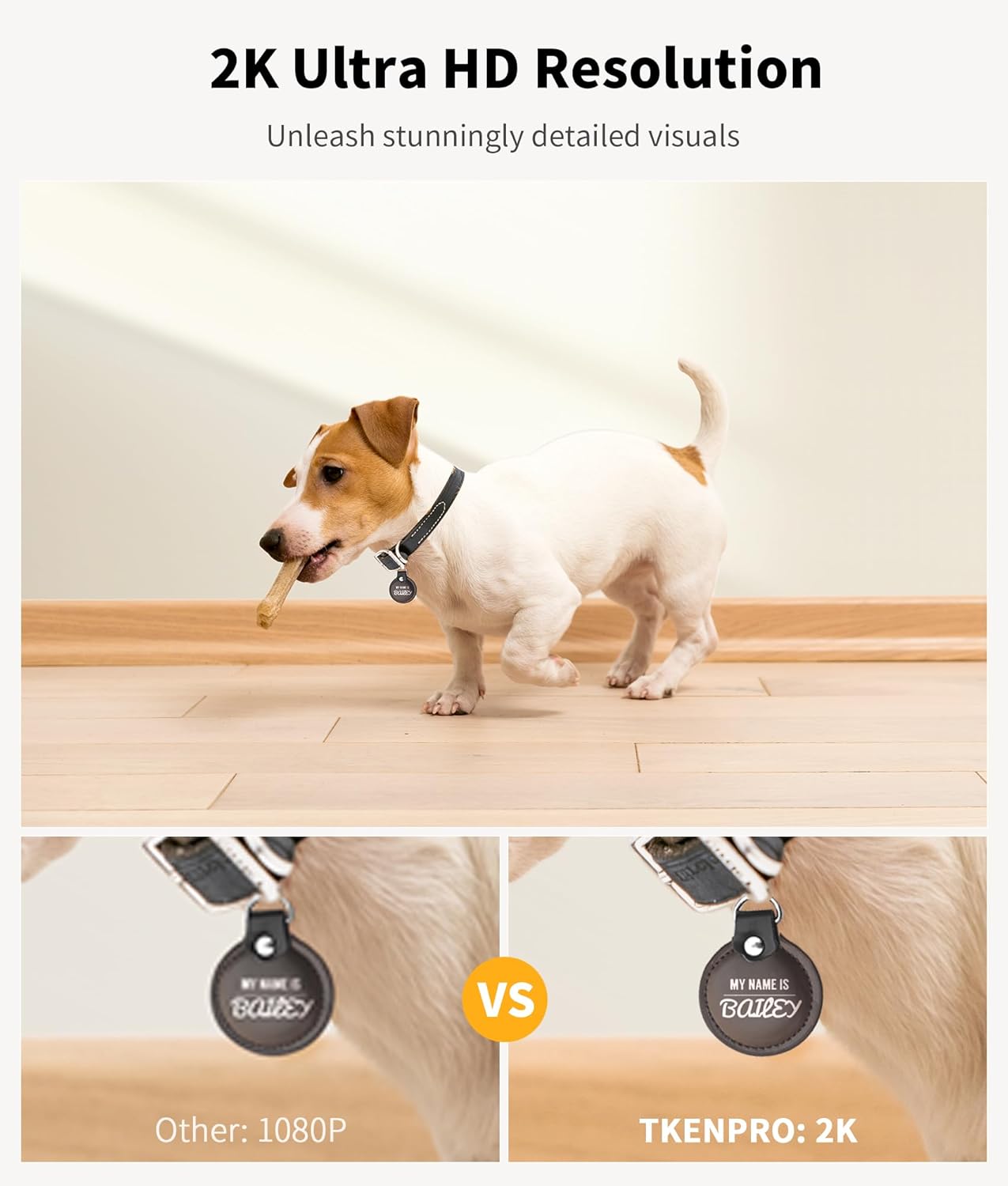 Black interactive pet camera with treat dispenser, 360-degree view for remote pet monitoring and treat tossing — view 3