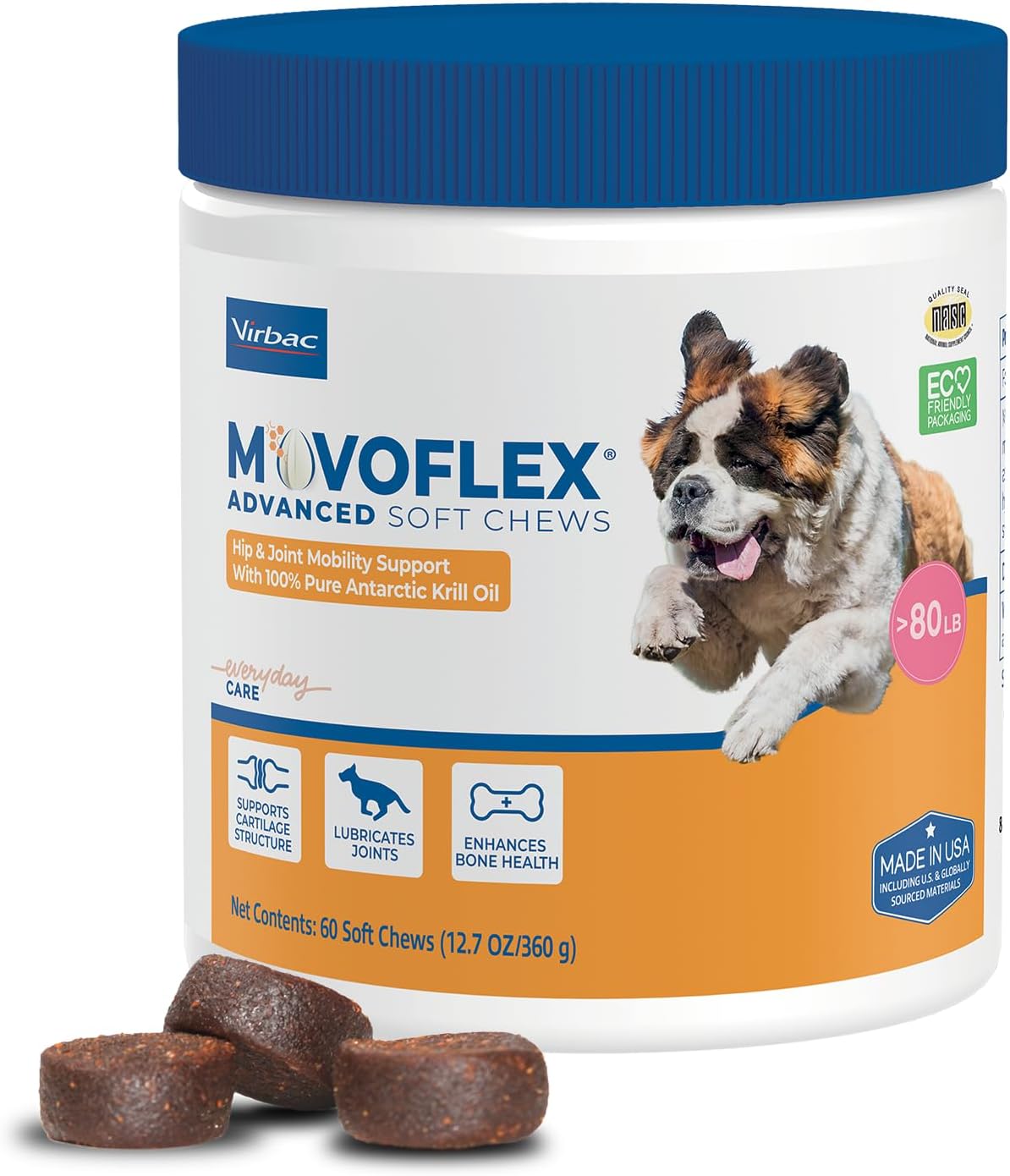 Advanced soft chews for hip and joint support in medium dogs, daily wellness supplement for senior dog mobility โ view 3