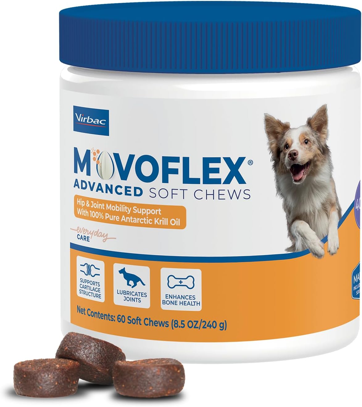 Advanced soft chews for hip and joint support in medium dogs, daily wellness supplement for senior dog mobility โ view 4