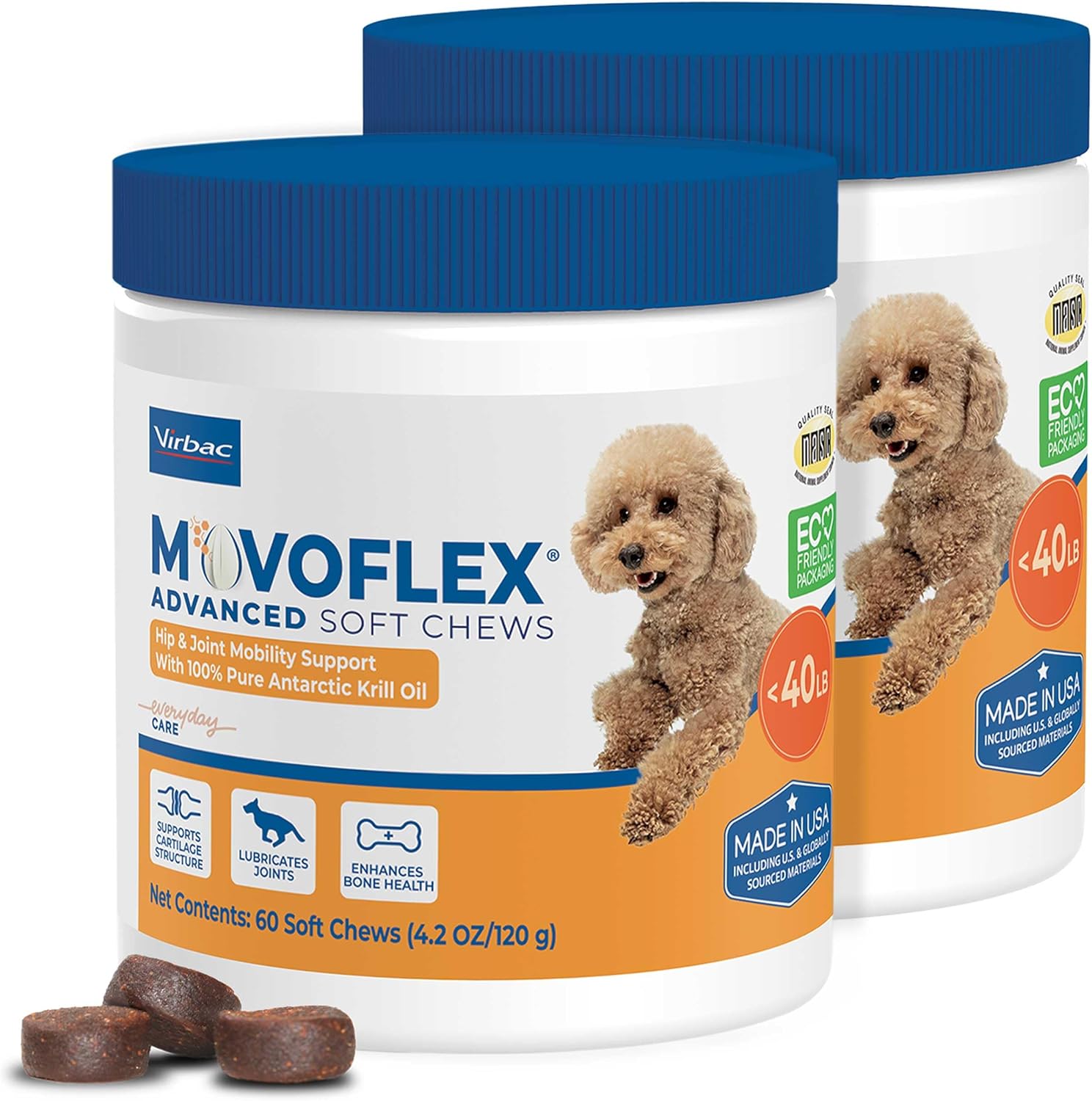 Advanced soft chews for hip and joint support in medium dogs, daily wellness supplement for senior dog mobility โ view 5