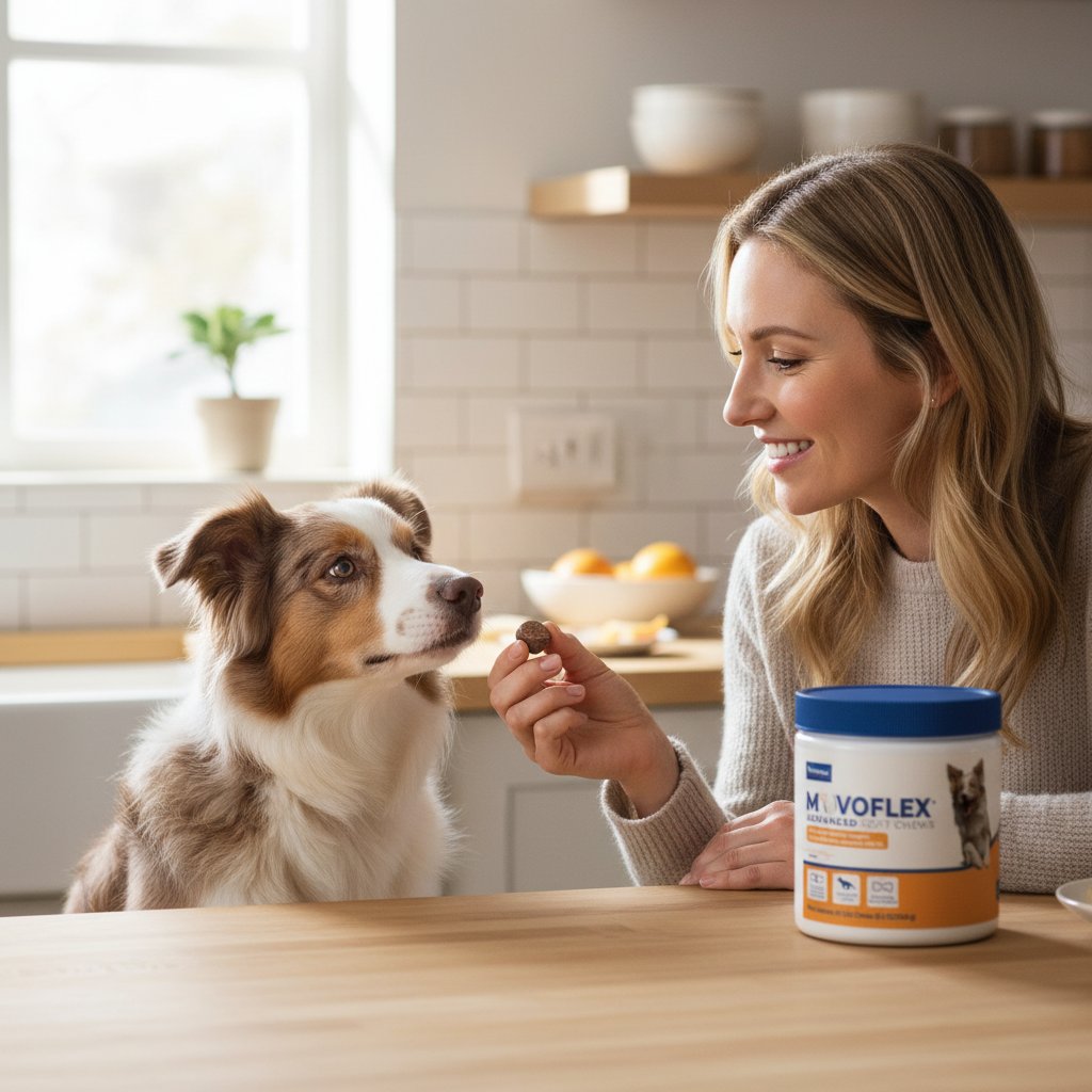 Advanced soft chews for hip and joint support in medium dogs, daily wellness supplement for senior dog mobility โ view 2