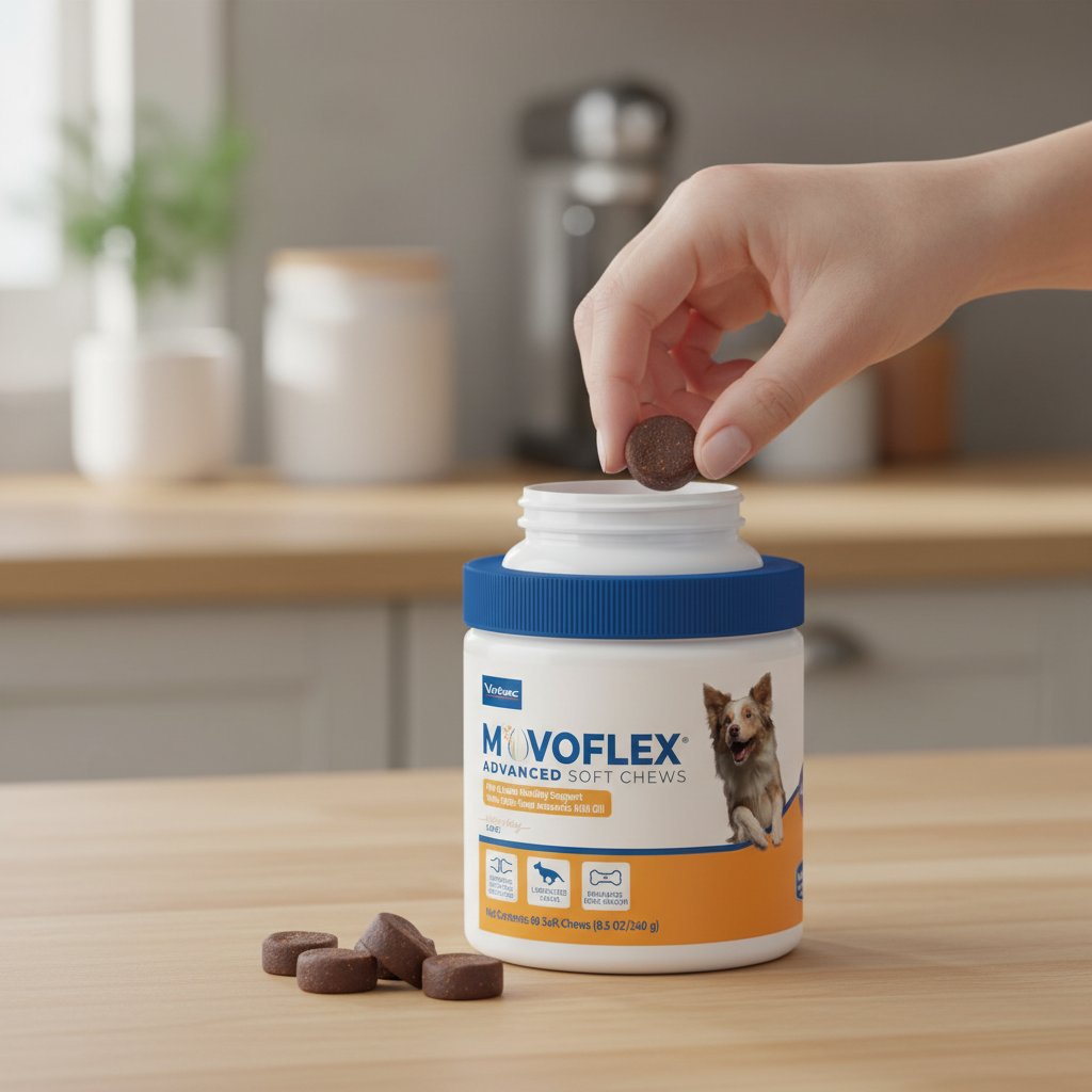 Advanced soft chews for hip and joint support in medium dogs, daily wellness supplement for senior dog mobility โ view 6