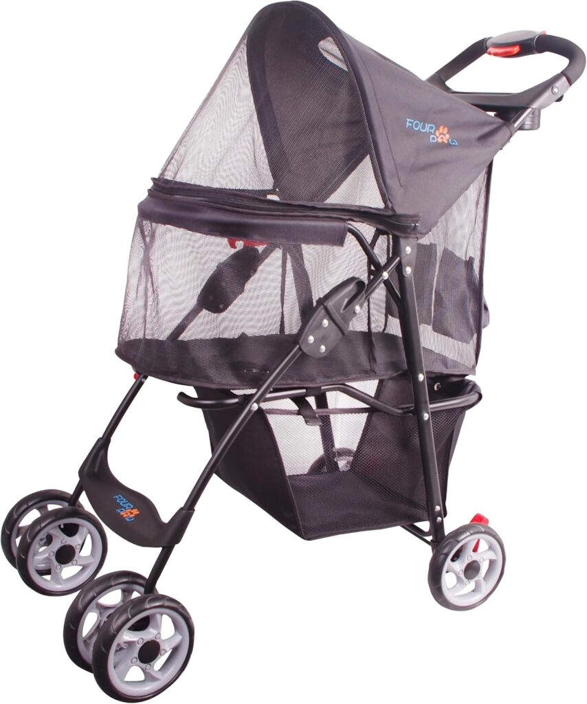 4-Wheel Pet Stroller for Cats & Dogs | Travel & Outdoor