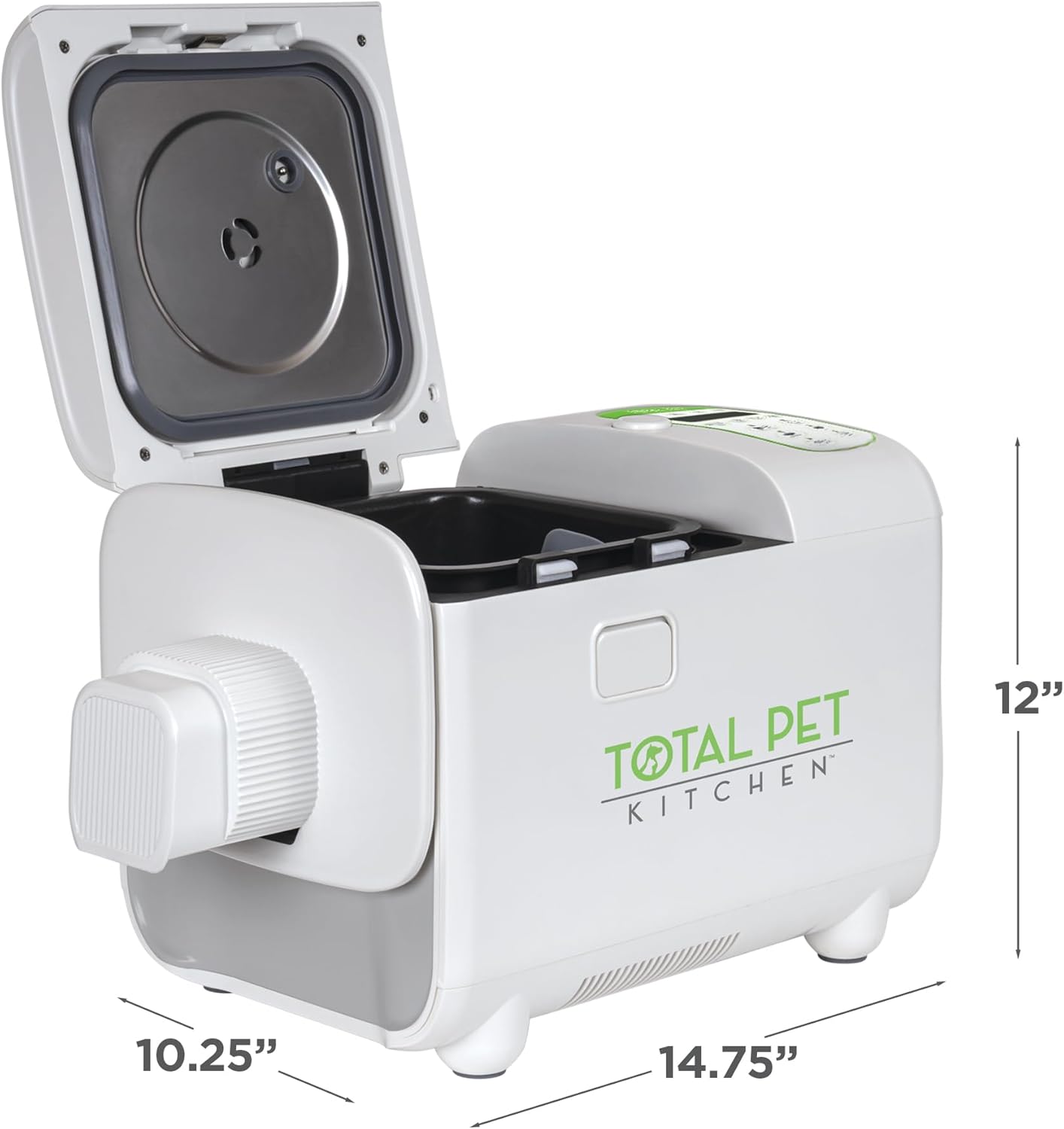 Stainless steel automatic pet food cooker with fresh prepared meal and dispensing feature for dogs and cats — view 4