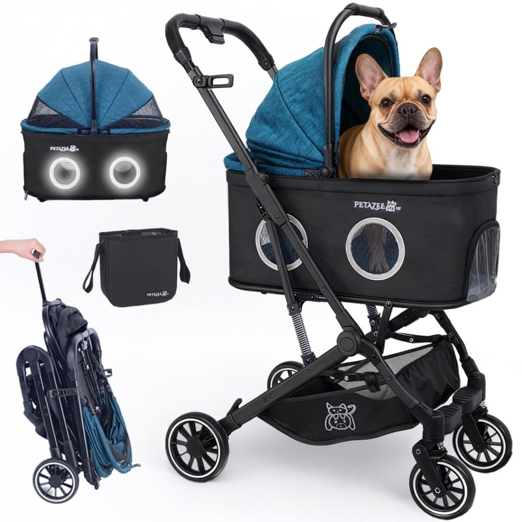 3-in-1 Pet Stroller for Small Dogs & Cats | Lightweight