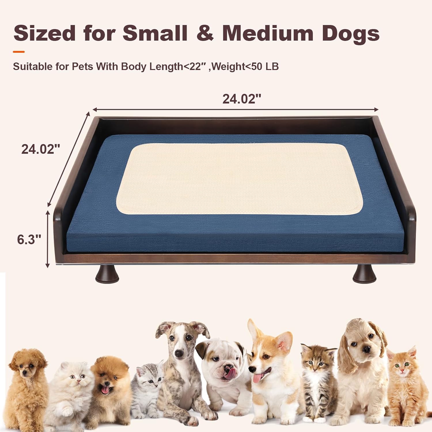 Smart orthopedic memory foam pet bed with mesh ventilation panels, touch control interface, and heating elements for small to medium dogs and cats โ view 2
