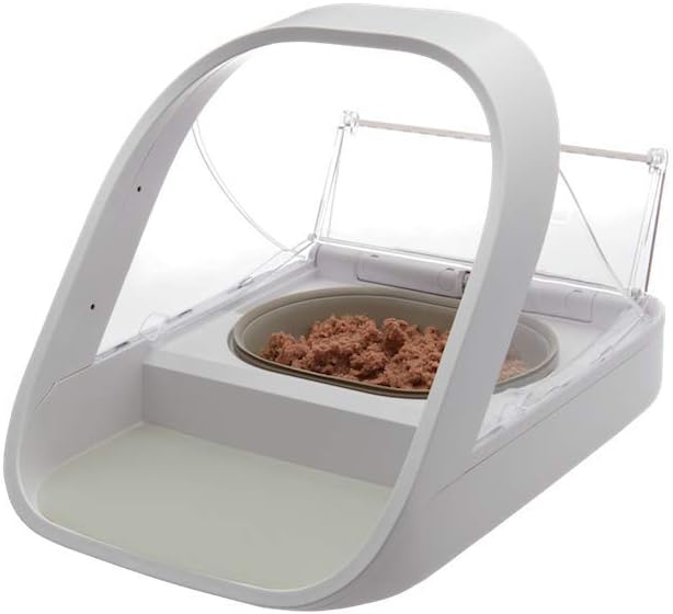 Stainless steel microchip automatic pet feeder with selective feeding for cats and dogs — view 2