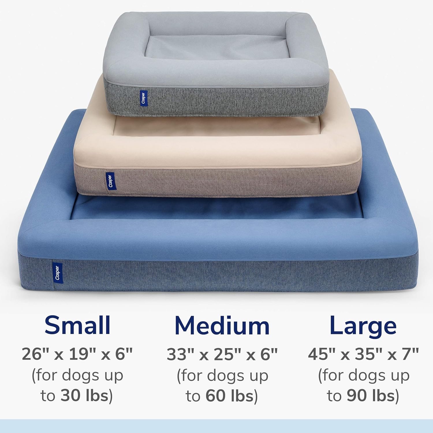 Sand plush memory foam orthopedic dog bed for senior dogs, large 35x45 inch size with joint support — view 5a