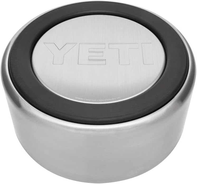 Modern stainless steel non-slip dog bowl with 64-ounce capacity for travel and daily feeding — view 3