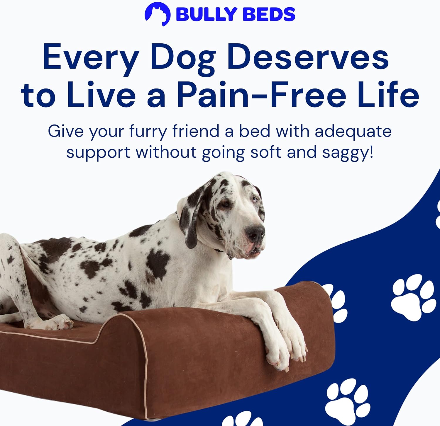 Gray orthopedic memory foam dog bed with waterproof liner, extra-large size for senior and giant dogs with joint support — view 2