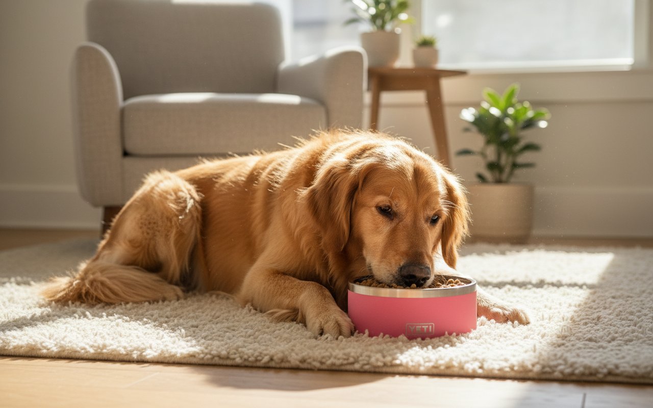 Stainless steel travel dog bowl with non-slip base for outdoor adventures — view 3a