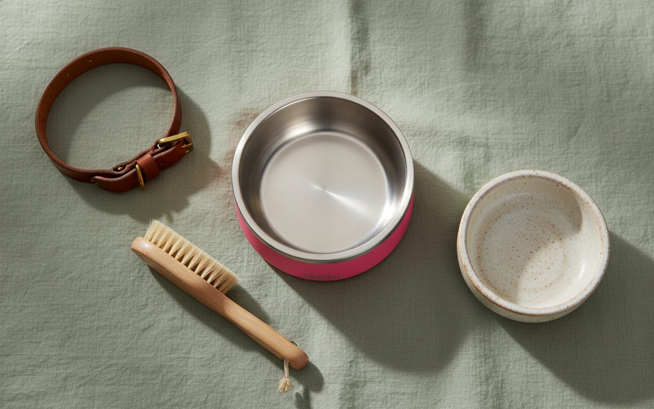 Stainless steel travel dog bowl with non-slip base for outdoor adventures — view 4