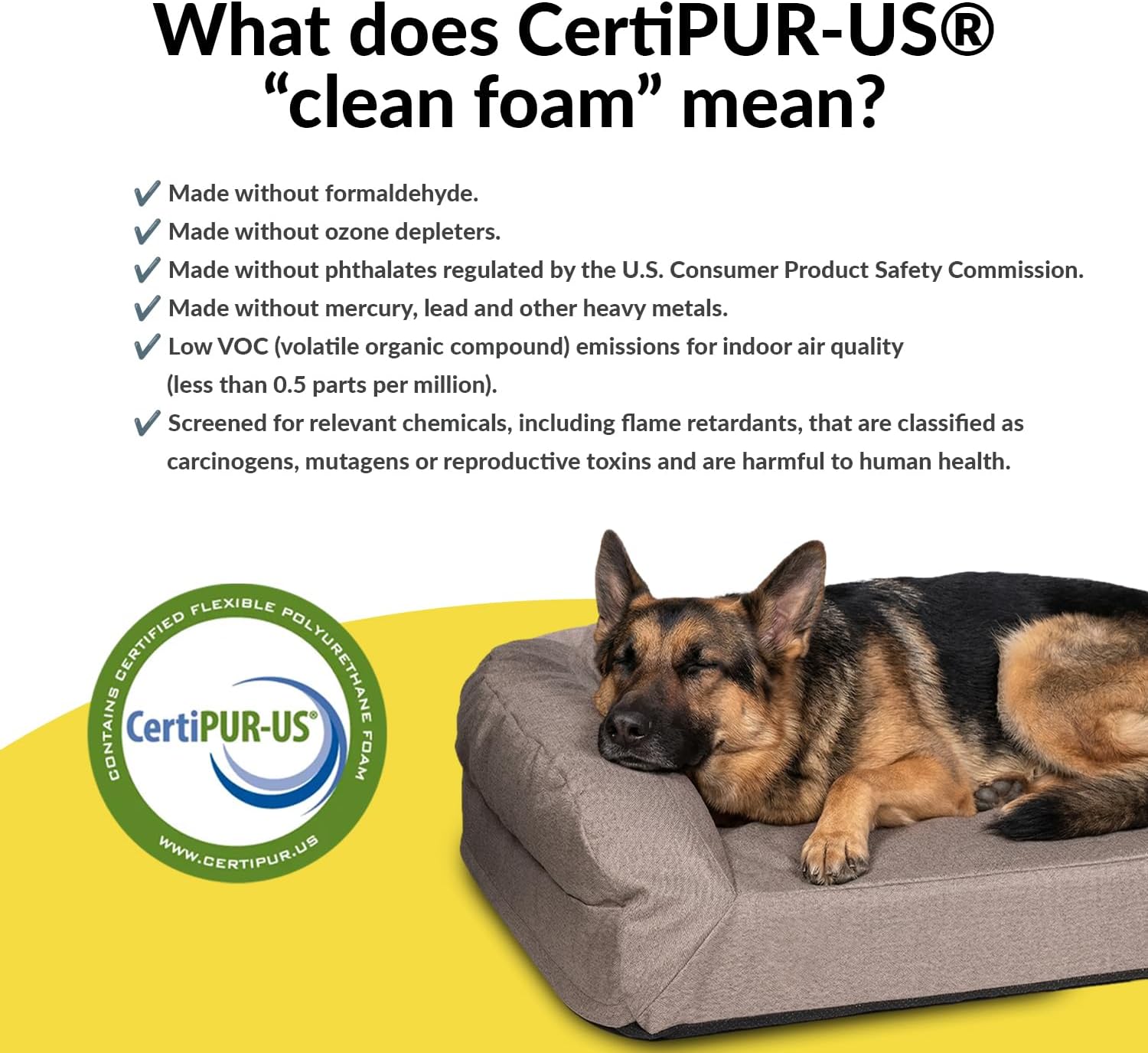 Titanium orthopedic memory foam dog bed with removable cover, water-resistant fabric, and bolster sides for senior dogs — view 7b