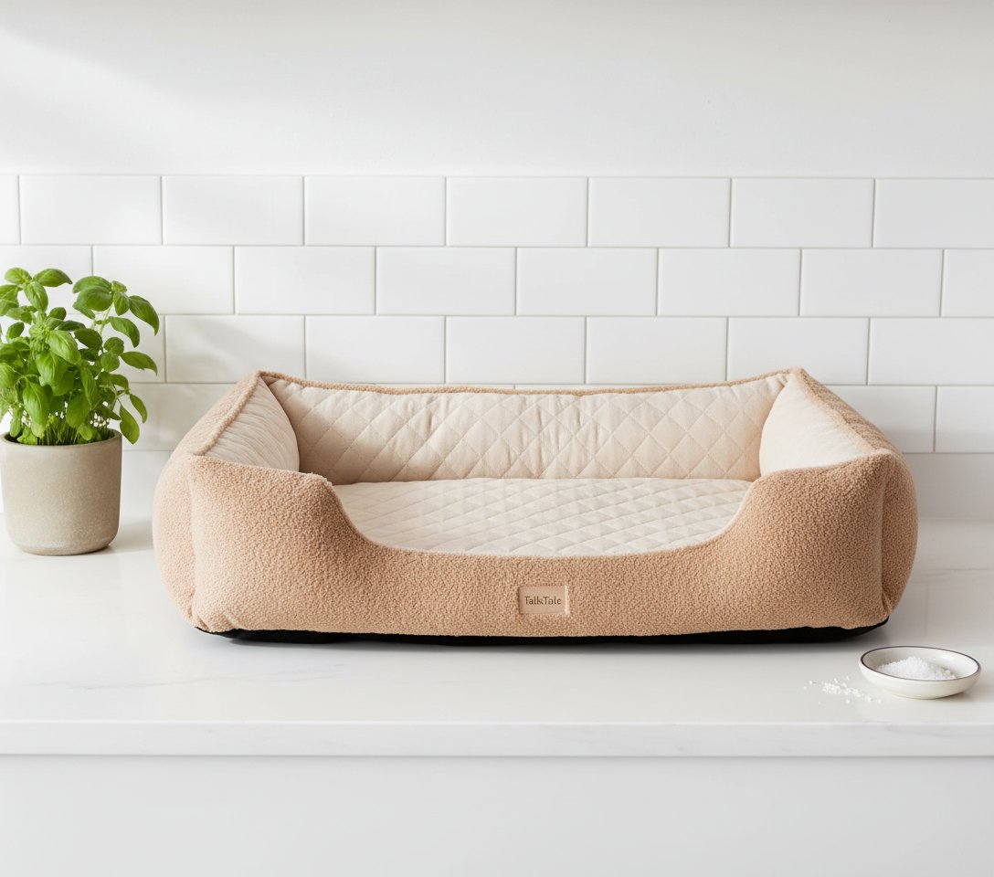 Gray cooling orthopedic memory foam dog bed with raised bolster and waterproof liner for large senior dogs with joint pain β view 5a