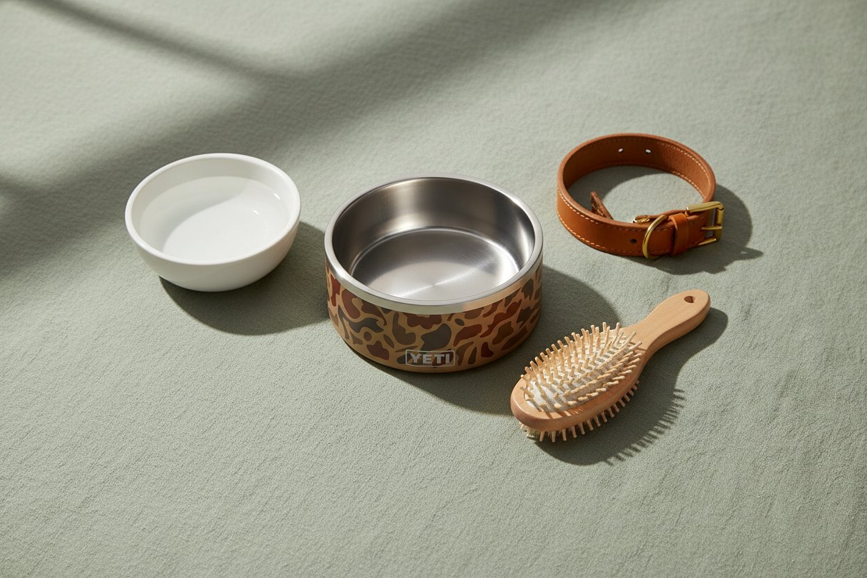 Modern stainless steel non-slip dog bowl with 64-ounce capacity for adult dogs — view 4
