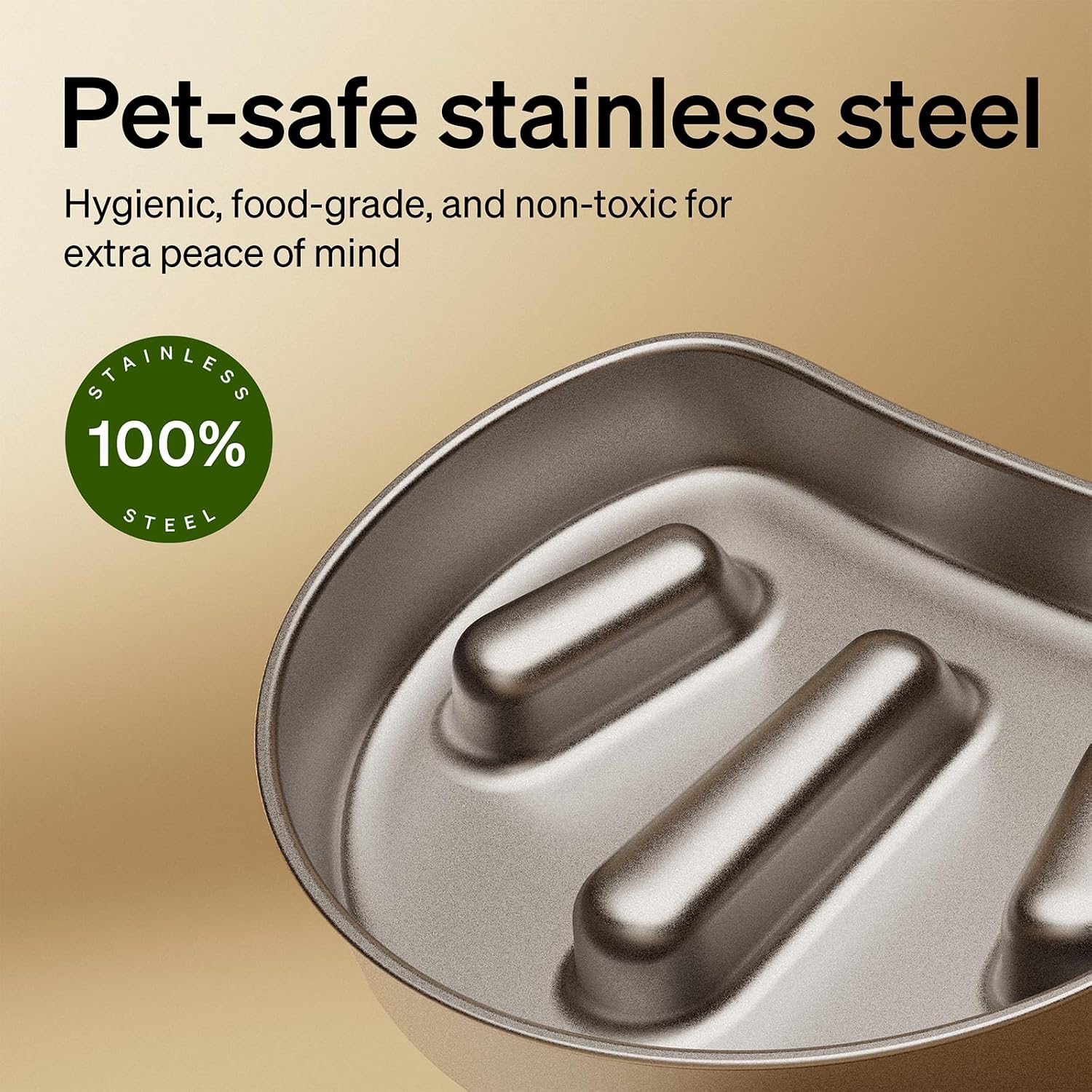 Stainless steel automatic dog feeder with built-in 1080P camera and night vision for remote feeding monitoring — view 7a