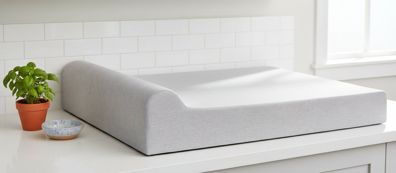 Stormcloud linen orthopedic memory foam dog bed with pillow top headrest for large senior dogs with arthritis โ view 5a